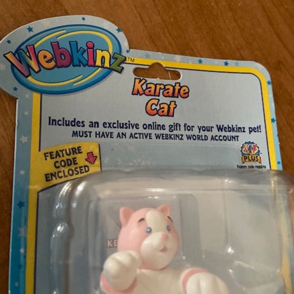 2/$40 - Ganz Mini Webkinz Karate Cat with Code NIP - Picture 2 of 4